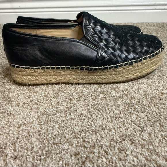 Sam Edelman Black Woven Leather Loafers - Picture 4 of 12